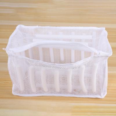 China Eco-friendly Durable Customized Laundry Mesh Washing Bag Folding Shoe Laundry Bag For Shoes Sneakers for sale