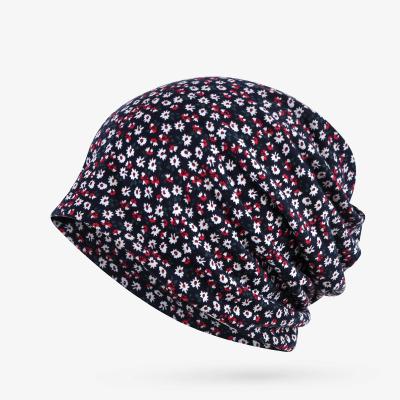 China Factory Supply Discount Price Women COMMON Street Style Printed Fashion Fancy Beanie Hats Bandanas for sale