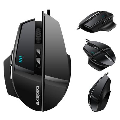 China Cable Gaming Mouse by Factory Wholesale Human Ergonomic Unique Design with 2400 Adjustable DPI for sale