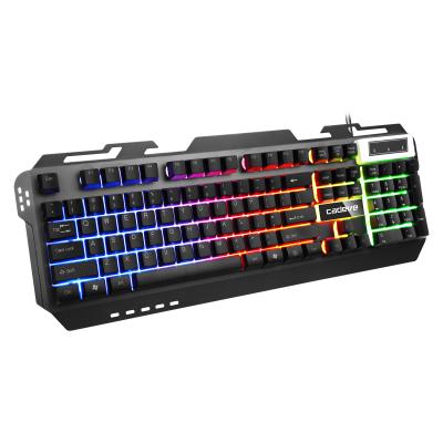 China Colorful Anti-ghosting Backlight USB Computer Accessories 104 Key Gaming Mechanical Feeling Keyboard Wired Multifunctional Keyboard for sale