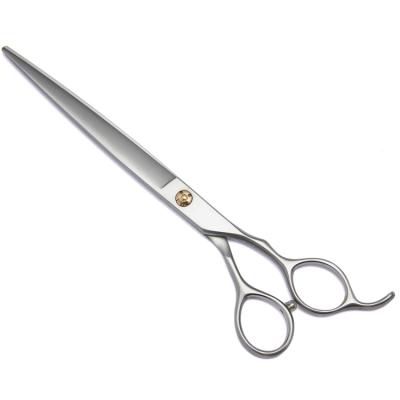 China Professional Dogs Fashion Curve Shear Grooming Dog Cutting Scissors 440C Stainless Steel For Dogs for sale