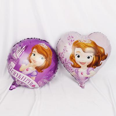 China Party Supplies Princess Party Supplies 18inch Sofia Foil Balloons Baby Shower Girl Party Decorations for sale