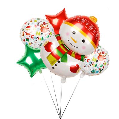 China Party Supplies 2021 Merry Christmas Foil Balloons Christmas Party Decorations Kids Happy New Year Balloon for sale