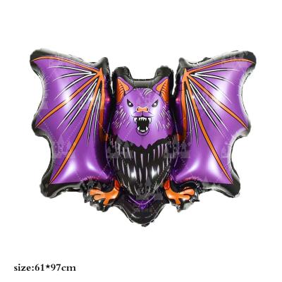 China 2020 New Halloween Bat Gaer globos Purple Foil Balloons Halloween foil balloons for Halloween party decorations toys balony for sale