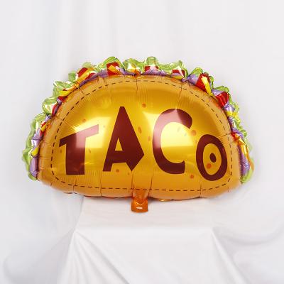 China Party supplies 2020 TACO foil helium balloon for Mexico fiesta party decorations gifts gourmet TACO globos for sale