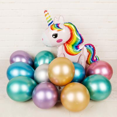 China Party Supplies Metallic Balloons 12inch Metal Latex Balloon Birthday Party Decoration Wedding Balloons Inflatable Gold Helium Balloon for sale