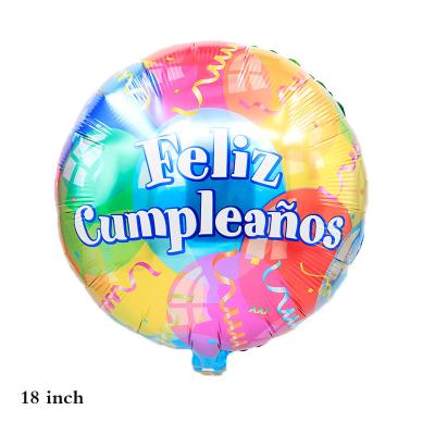 China Spanish Feliz Dia de globos helium balloon baby shower kids gifts happy birthday party decorations foil balloons party supplies for sale