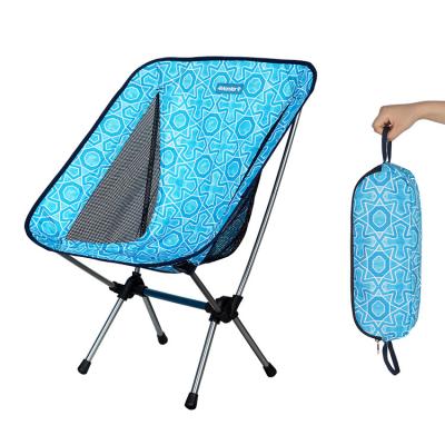 China Outdoor Light Weight Modern Custom Printing Moon Folding Camping Chair for sale