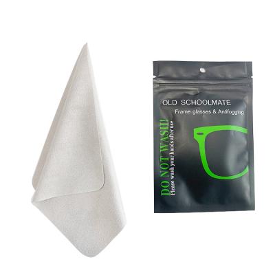 China Sustainable custom miicrofiber anti fog lens cleaning cloth for sunglass/ glass eyeglass for sale