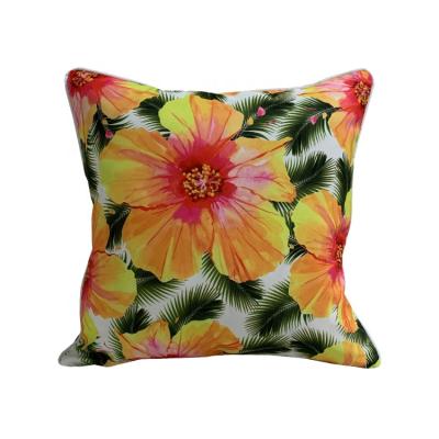 China Summer trend sunflower decor waterproof colorful outdoor and indoor personalized floral garden tile cushion filled for sale