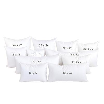 China Fire Retardant Sofa 18x18 Premium Polyester Cushion Insert Cushion White Pillow Filling for sale