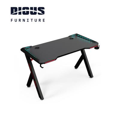 China Dious customized cheap comfortable t shaped office gaming table pc desk made in china for sale