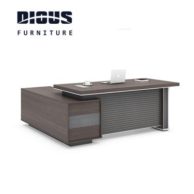 China Custom High Density Modern Furniture Modern Wooden Office Dious Executive Desk for sale