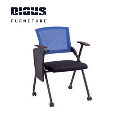 China Dious Modern Folding Chairs Training Chair Student Chair With Writing Table Pad China Supplier for sale