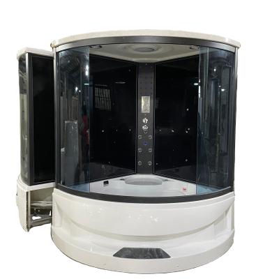 China Indoor Steam and Computer Control Panel Steam Sauna Sauna Steam Bath Massage for 2 Person Hot Sale Computer Lamp 6mm Glass Radio Type for sale