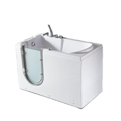 China Freestanding Hot Sale Acrylic Tub With Shower Hand For Old Man People for sale