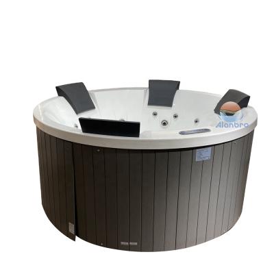 China Modern High End Freestanding Outdoor Spa Whirlpool Bathtub Adults Whirlpool Hot Tub Wooden Massage Around for sale