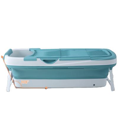 China OEM Viable Good Prices Manufacturer Super Plastic Foldable Bathtub Large Folding With Lid And Stand For Adult Children for sale