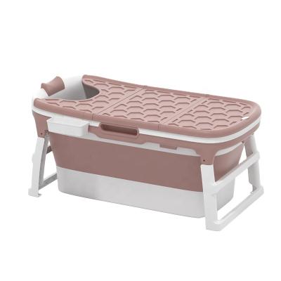 China Large Freestanding Bathtub Plastic Portable Folding Bathtub Sustainable For Adults And Children for sale