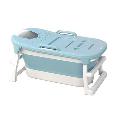 China Large Eco-freindly plastic portable foldable bathtub for adults freestanding bathtub for small bathroom for sale