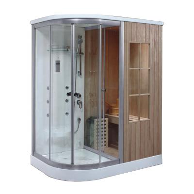 China Computer Control Panel Sauna Traditional Room Far Infrared Western Cedar Sauna Wooden Sauna Spa Accessory for sale