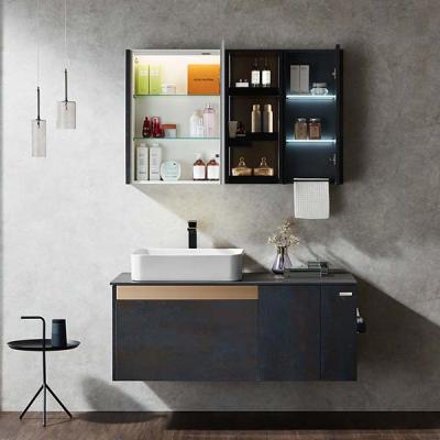 China Modern Australian Fashion Smart Bathroom Cabinet Mirrored Cabinets Graphic Design Bathroom Vanity for sale