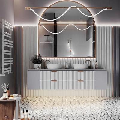 China Durable Luxury Modern Smart Waterproof Shower Mirror Small Bathroom Storage Cabinet for sale