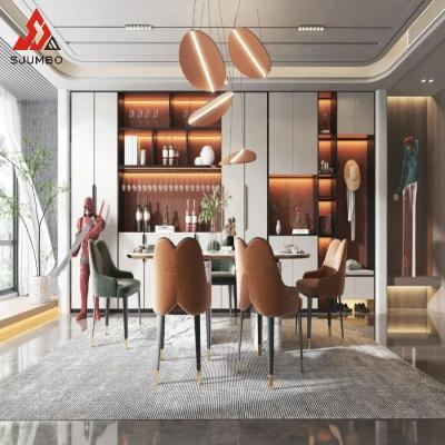 China Customized Modern Luxury Living Room Furniture Wine Cabinet Wine Bottle Display Rack Inserts For Cabinets for sale