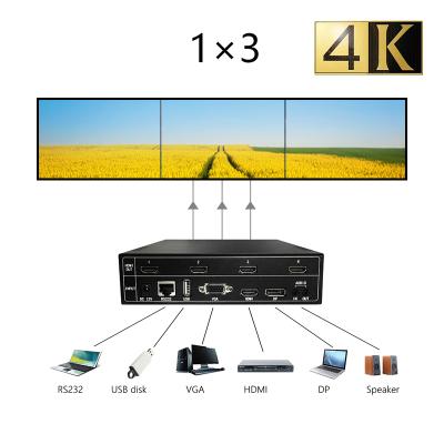 China Multi Signal 4k 1X3 Video Wall Controller 3TV 3x1 Videowall Processor-Controller for sale