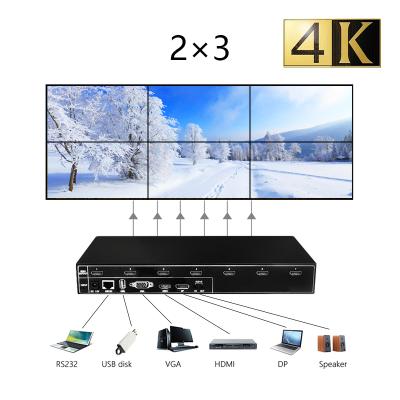 China Multi Signal 4K Video Wall Controller 1x5 1x6 1x7 2x3 Splicing TV Wall Controller Video Processor for sale