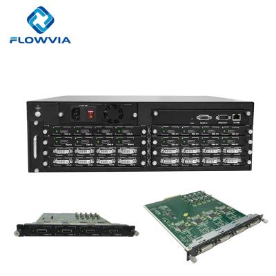 China 16input 16input 16out matrix changer 4k UHD HDMI DVI CVBS VGARJ45 network IP Ypbpr seamless modular matrix changer 4k 16x16 FDM16 for sale