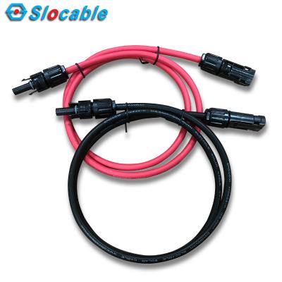 China CE Insulation 1500V Custom Solar PV System Slocable TUV Solar DC Extension Cable for sale