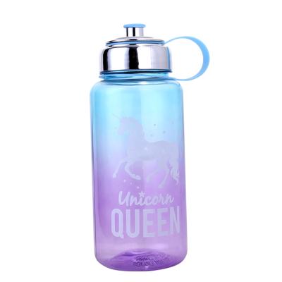 China PLA 1000ml Viable Biodegradable Plastic Large Sport Portable Water Bottle for sale