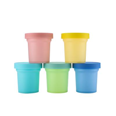 China Viable Magic Reusable Cold Cups With Lids And Milk Cup Color Change Ice Cream Cup for sale