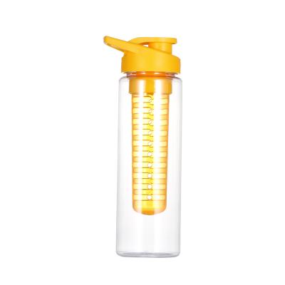 China Sustainable Wholesale Plastic Fruit Infuser BPA- Free Water Bottle for sale