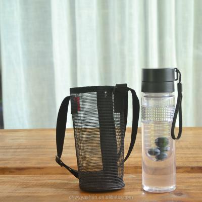 China Sustainable BPA Free Material Tritan Drinking Bottle For Sports Plastic Single Wall Water Bottle With Hand Strap for sale