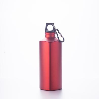 China ODM OEM BPA-FREE 600ml Aluminum Water Bottle Viable Custom Printing Custom Logo With Lid for sale