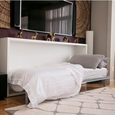 China Multifunctional space-saving single size Murphy wall foldable bed, can be combined cabinet shelf large office life in small space for sale