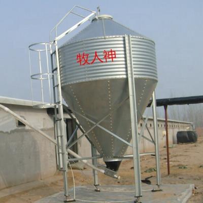 China Poultry farm chicken feed poultry galvanized steel chicken storage feed silo for sale for sale