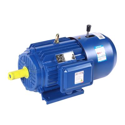 China Drip-proof YEJ-80M2-2 1.1KW Electromagnetic brake Three phase asynchronous motor with manual brake for sale