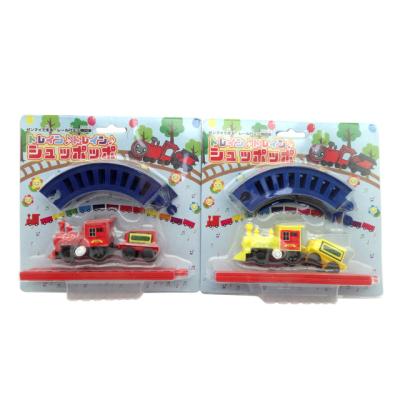 China ABS Plastic Plastic Promotion Gift Roll Up Railway Train Education Toy for sale