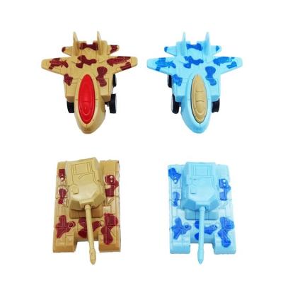 China Cheap Plastic ABS Material Pull Back Mini Car And Tank Military Toys For Children for sale