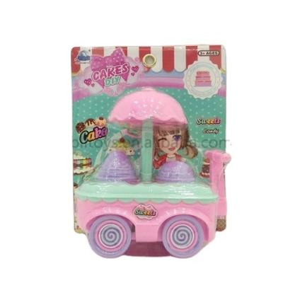 China 1 design candy cart toys play house girl toy desserts cart to play toys set for sale