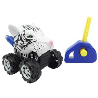 China ABS plastic plastic animal shooter car with real shap tiger head for sale