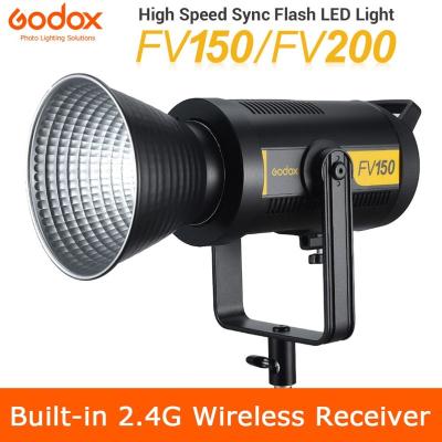 China Godox Fv150 150w Fv200 200w High Speed ​​Sync Flash Led Light With Built-in 2.4g Wireless Receiver + Remote Control FV150 FV200 Photo Light for sale