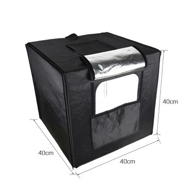 China Lst40 40*40*40cm Led Mini Photo Studio Shooting Tent Softbox With 3pcs Led Panel 60w Light Photography Tent 40*40*40cm for sale