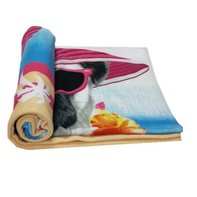 China Good Quality 100%Polyester QUICK DRY Beach Towels Print With Logo Bath for sale