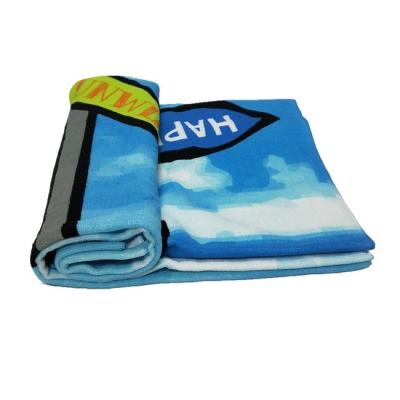 China QUICK DRY Microfiber Gift Printed Towel, Custom Beach Towels No Minimum Wholesale for sale