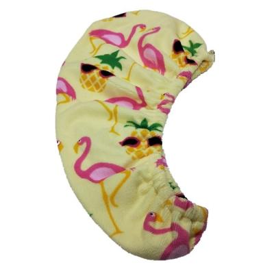 China Shower Spa QUICK DRY Microfiber Head Printed Hair Towel Wrap, Hair Turban Towel for sale