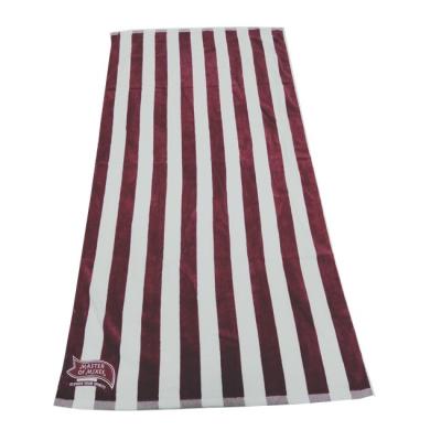 China Zero Twist Jacquard QUICK DRY Towel, Velvet Jacquard Cotton Beach Towel for sale